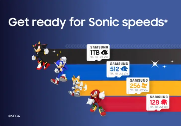 Samsung Luncurkan MicroSD Sonic the Hedgehog Pro Plus, Kencang dan Punya Durabilitas Tinggi~ • Exelbiz